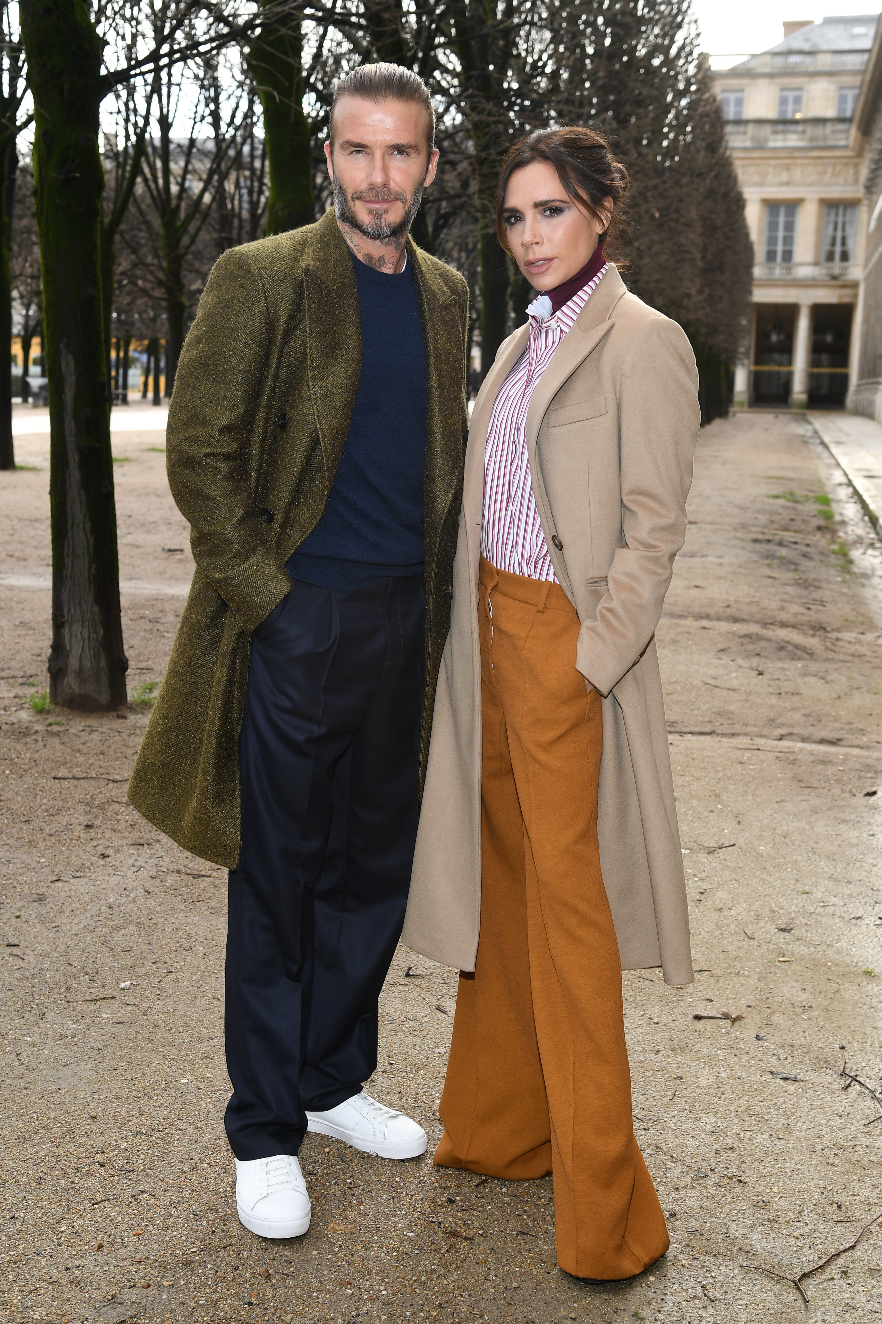 Victoria Beckham is a fashion queen while in Paris with David Beckham