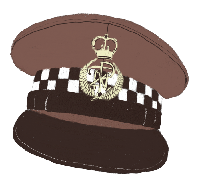 Police hat illustration