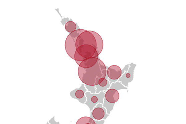 Latest NZ case numbers