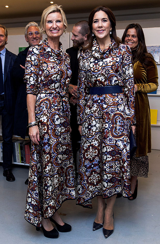 Princess Mary nails twinning moment with guest at fashion event | Stuff ...