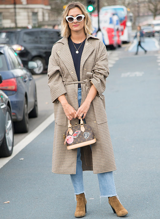 denim retro outfit